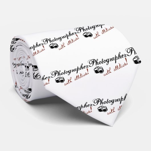 Fotograaf met standvastigheid stropdas (Opgerold)