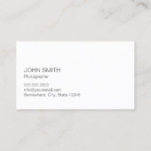 Fotograaf Metal Shutter Modern Fotografie Visitekaartje (Achterkant)