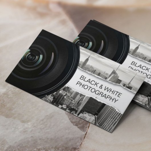 Fotograaf Modern Black & White Photography Visitekaartje