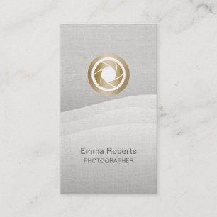 Fotograaf Modern Gold Shutter Logo zen stromen Visitekaartje