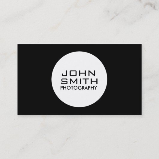 Fotograaf Modern Professional Gewoon Visitekaartje (Voorkant)