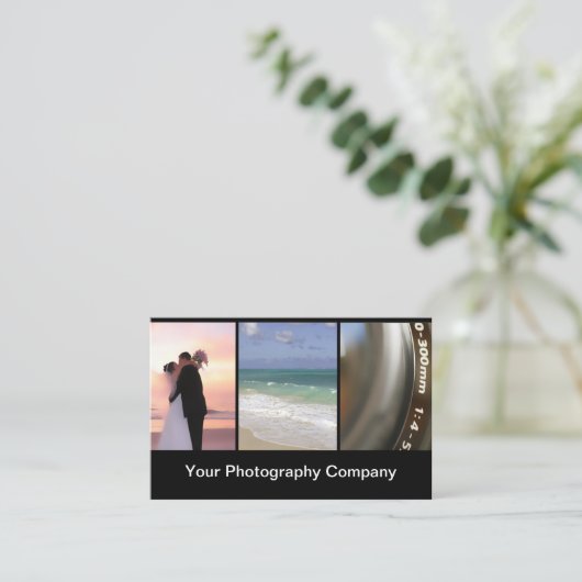 Fotograaf Modern Wedding Visitekaartje (Staand voorkant)