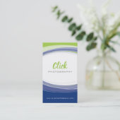 FOTOGRAAF moderne curve minimal lime groen grijs Visitekaartje (Staand voorkant)