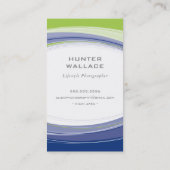 FOTOGRAAF moderne curve minimal lime groen grijs Visitekaartje (Achterkant)