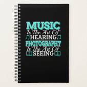 Fotograaf muzikant - Inspirerend citaat Planner (Voorkant)