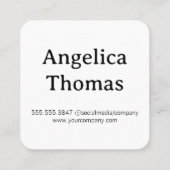 Fotograaf neemt Afbeelding Vierkante Visitekaartje (Achterkant)