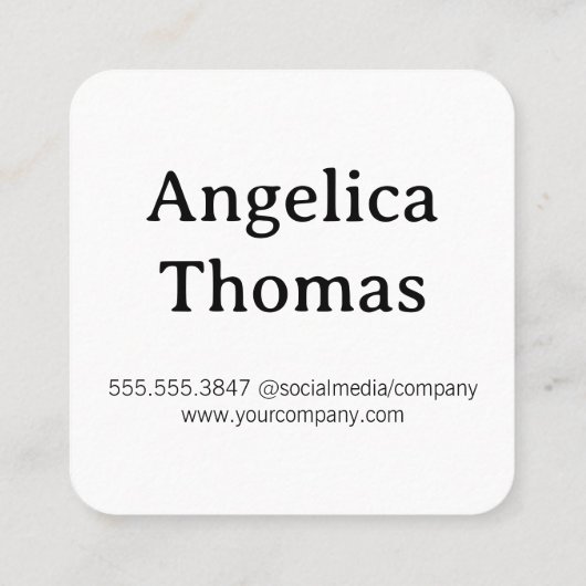 Fotograaf neemt Afbeelding Vierkante Visitekaartje (Achterkant)