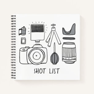 Fotograaf notebook notitieboek