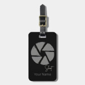 Fotograaf Ontwerp Aperture Retro Camera Bagagelabel (Voorkant verticaal)