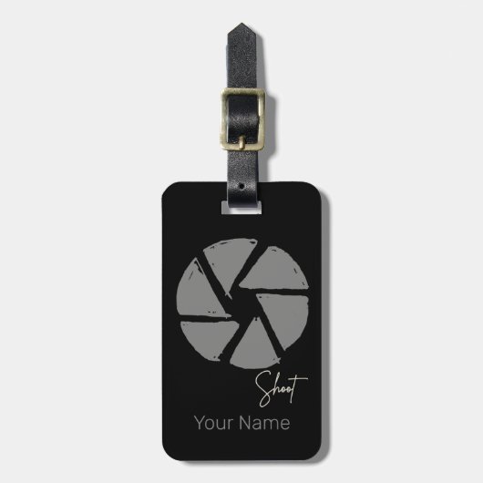 Fotograaf Ontwerp  Aperture Retro Camera Bagagelabel (Voorkant verticaal)