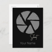 Fotograaf Ontwerp  Aperture Retro Camera Feestdagenkaart (Voorkant / Achterkant)