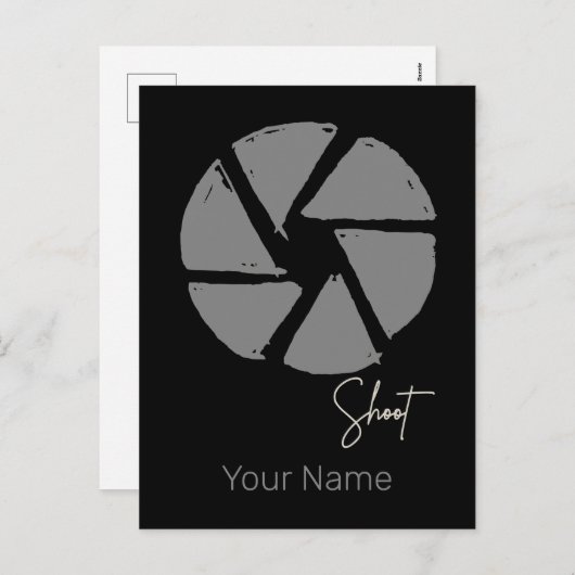 Fotograaf Ontwerp  Aperture Retro Camera Feestdagenkaart (Voorkant / Achterkant)