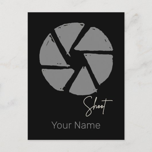 Fotograaf Ontwerp Aperture Retro Camera Feestdagenkaart (Voorkant)