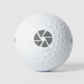 Fotograaf Ontwerp Aperture Retro Camera Golfballen (Voorkant)