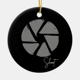 Fotograaf Ontwerp  Aperture Retro Camera Keramisch Ornament