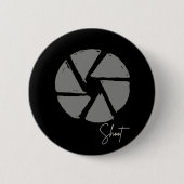 Fotograaf Ontwerp Aperture Retro Camera Ronde Button 5,7 Cm (Voorkant)