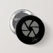 Fotograaf Ontwerp Aperture Retro Camera Ronde Button 5,7 Cm (Voorkant /achterkant)