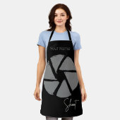 Fotograaf Ontwerp Aperture Retro Camera Schort (Gedragen)