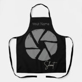 Fotograaf Ontwerp  Aperture Retro Camera Schort (Voorkant)