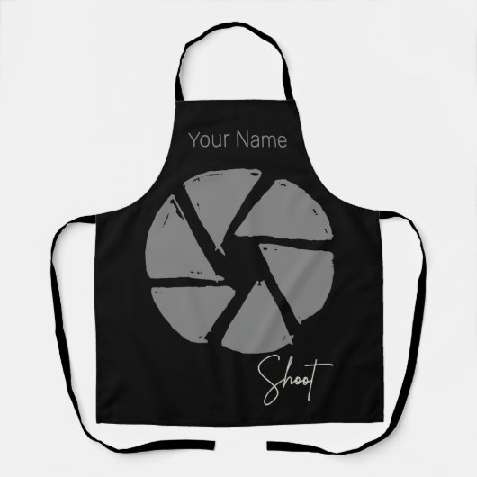 Fotograaf Ontwerp  Aperture Retro Camera Schort (Voorkant)