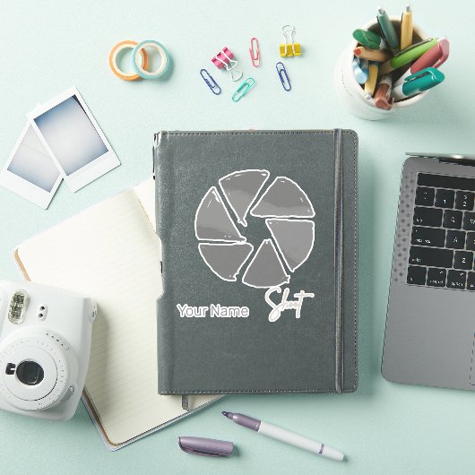 Fotograaf Ontwerp Aperture Retro Camera Sticker (iPad Cover)