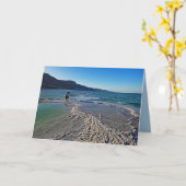 Fotograaf op dood Zee, alle Occasiegroet Kaart (Gele Bloem)