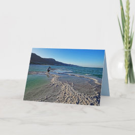 Fotograaf op dood Zee, alle Occasiegroet Kaart