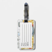 Fotograaf op Duty  camera-ontwerp Bagagelabel (Achterkant verticaal)