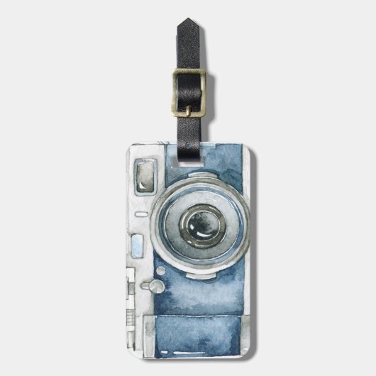 Fotograaf op Duty camera-ontwerp Bagagelabel (Voorkant verticaal)