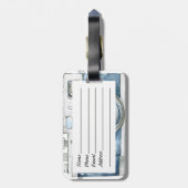 Fotograaf op Duty camera-ontwerp Bagagelabel (Achterkant verticaal)