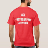 Fotograaf op het werk t-shirt (Achterkant)