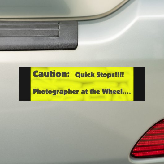 Fotograaf op het wiel bumpersticker (Op auto)