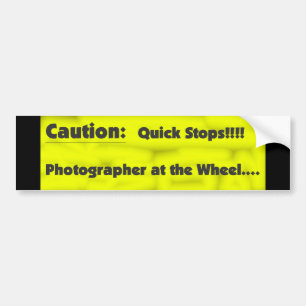 Fotograaf op het wiel bumpersticker