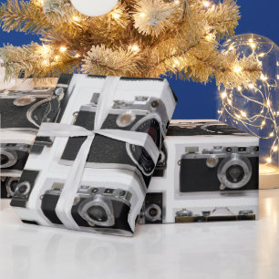 Fotograaf Oude Vintage Camera's Inpakpapier