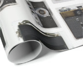 Fotograaf Oude Vintage Camera's Inpakpapier (Rol Hoek)