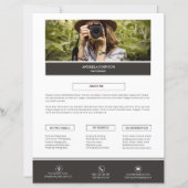 Fotograaf over mij Pagina sjabloon (Voorkant)