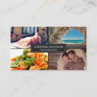 Fotograaf, pas aan met foto's, zwart, strak