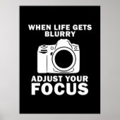 Fotograaf past uw focus aan poster (Voorkant)