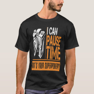 Fotograaf pauze tijd hobby grappig t-shirt