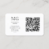 Fotograaf Peach Roze Paarse Sluiter LensMinimal Visitekaartje (Achterkant)