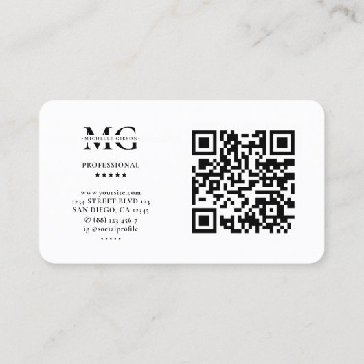 Fotograaf Peach Roze Paarse Sluiter LensMinimal Visitekaartje (Achterkant)