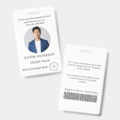 Fotograaf Pers Journalist Id-kaart Aangepaste Badg Badge (Voor- en achterkant)