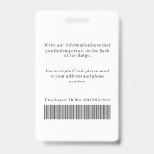 Fotograaf Pers Journalist Id-kaart Aangepaste Badg Badge (Achterkant)
