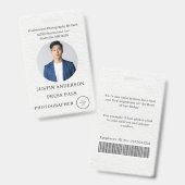 Fotograaf Pers Journalist Id-kaart Aangepaste Badg Badge (Voor- en achterkant)