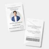 Fotograaf Pers Journalist Id-kaart Aangepaste Badg Badge (Voor- en achterkant)