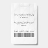 Fotograaf Pers Journalist Id-kaart Aangepaste Badg Badge (Achterkant)