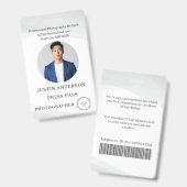 Fotograaf Pers Journalist Id Kaart Aangepaste Badg Badge (Voor- en achterkant)