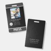 Fotograaf persbadge badge (Voor- en achterkant)