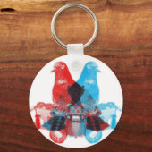 Fotograaf Pigeon Spy Screenprint Sleutelhanger (Voorkant)