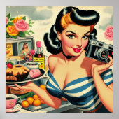  Fotograaf Pin Up Poster (Voorkant)